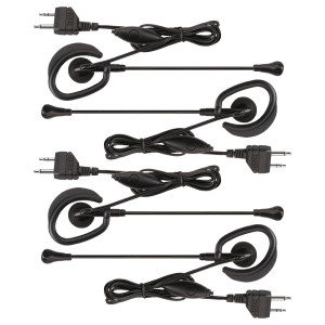 Midland AVP1 VOX Hands-Free Microphone Headsets For Midland Handheld Radios - 4 Pack